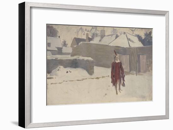 Mannikin in the Snow, c.1893-5-John Singer Sargent-Framed Giclee Print