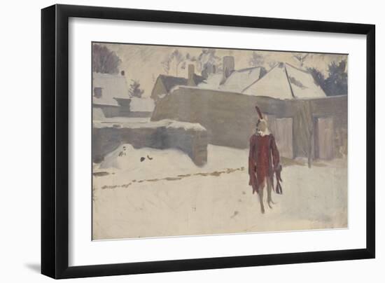 Mannikin in the Snow, c.1893-5-John Singer Sargent-Framed Giclee Print