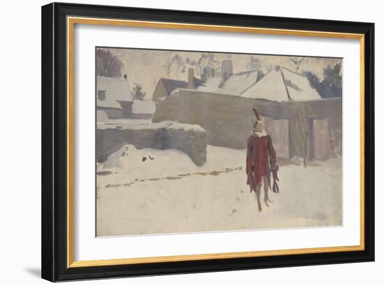 Mannikin in the Snow, c.1893-5-John Singer Sargent-Framed Giclee Print