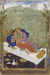 Akbar's Sons Sultan Daniyal and Sultan Murad, C.1600-1605 (W/C and Gold Paint on Paper)-Manohar-Mounted Giclee Print