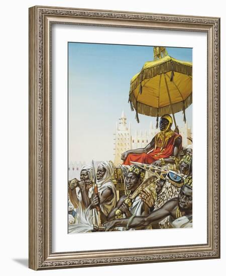 Mansa Kankan Musa I, 14th Century King of the Mali Empire-Mcbride-Framed Giclee Print