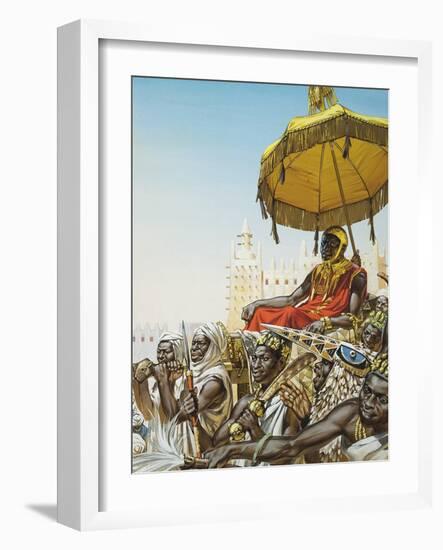 Mansa Kankan Musa I, 14th Century King of the Mali Empire-Mcbride-Framed Giclee Print