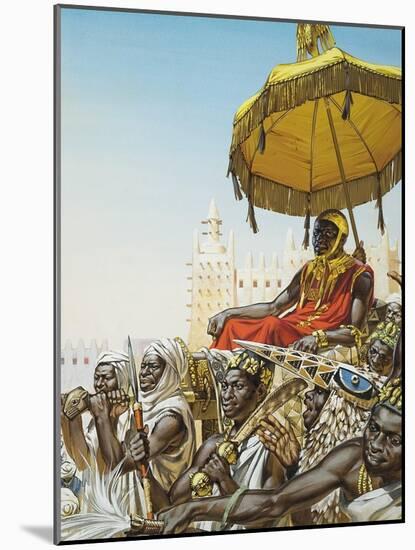 Mansa Kankan Musa I, 14th Century King of the Mali Empire-Mcbride-Mounted Giclee Print