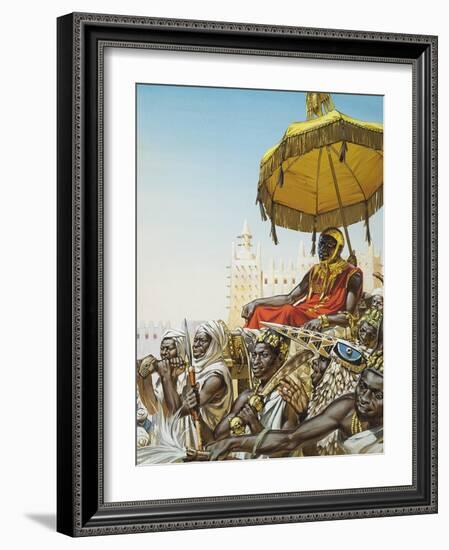 Mansa Kankan Musa I, 14th Century King of the Mali Empire-Mcbride-Framed Giclee Print