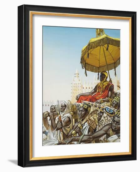 Mansa Kankan Musa I, 14th Century King of the Mali Empire-Mcbride-Framed Giclee Print