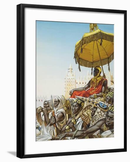 Mansa Kankan Musa I, 14th Century King of the Mali Empire-Mcbride-Framed Giclee Print