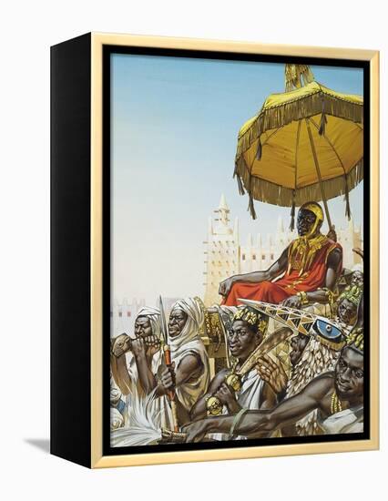 Mansa Kankan Musa I, 14th Century King of the Mali Empire-Mcbride-Framed Premier Image Canvas