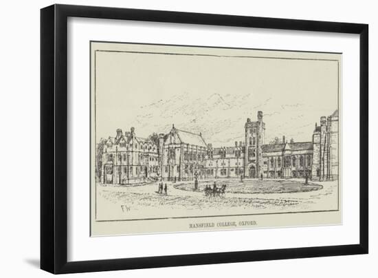 Mansfield College, Oxford-Frank Watkins-Framed Giclee Print