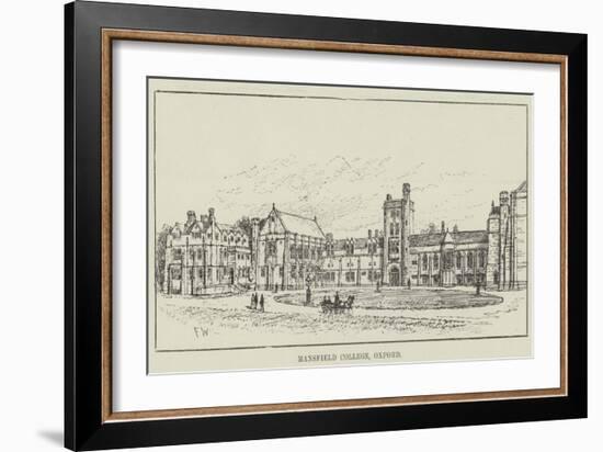 Mansfield College, Oxford-Frank Watkins-Framed Giclee Print