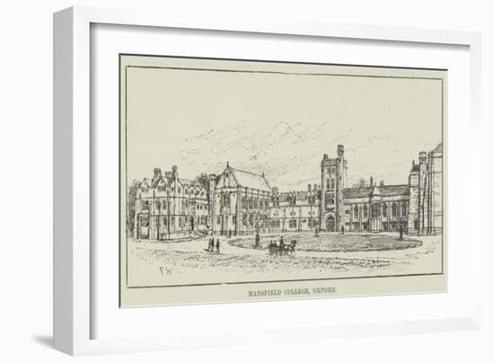 Mansfield College, Oxford-Frank Watkins-Framed Giclee Print