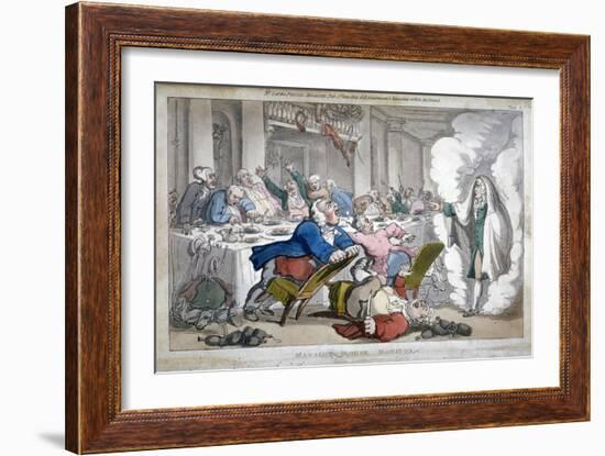 Mansion House Monitor, 1809-Thomas Rowlandson-Framed Giclee Print