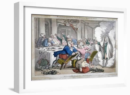 Mansion House Monitor, 1809-Thomas Rowlandson-Framed Giclee Print