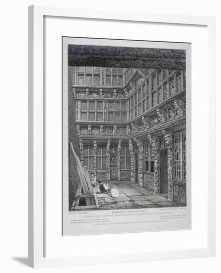 Mansion of Sir Richard (Dic) Whittington in Hart Street, Crutched Friars, London, 1812-John Thomas Smith-Framed Giclee Print