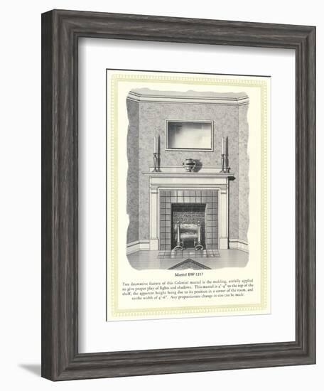 Mantel Treatment-null-Framed Art Print