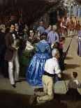 Procession of Corpus Christi in Seville in 1857-Manuel Cabral y Aguado Bejarano-Framed Giclee Print