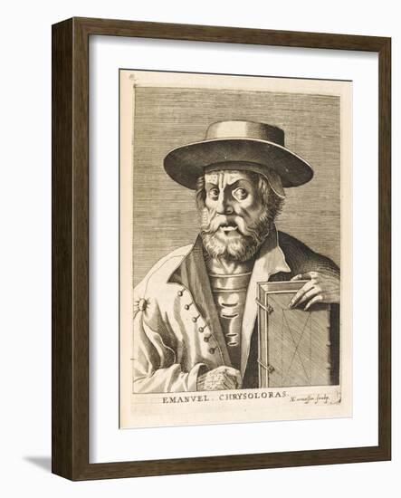 Manuel Chrysoloras Greek Scholar in Italy-Nicolas de Larmessin-Framed Art Print