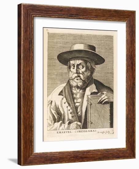 Manuel Chrysoloras Greek Scholar in Italy-Nicolas de Larmessin-Framed Art Print