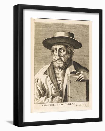 Manuel Chrysoloras Greek Scholar in Italy-Nicolas de Larmessin-Framed Art Print