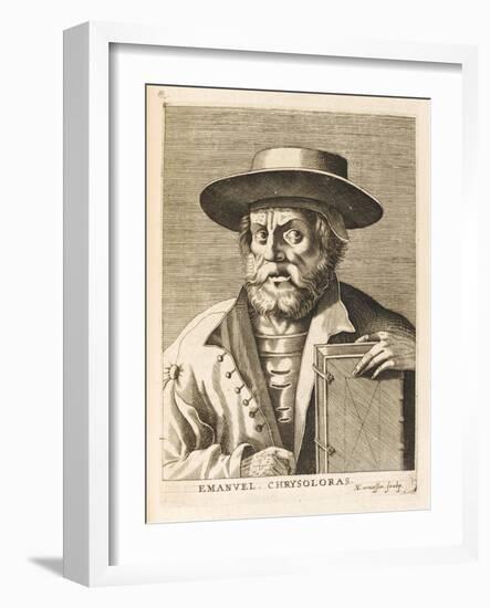 Manuel Chrysoloras Greek Scholar in Italy-Nicolas de Larmessin-Framed Art Print