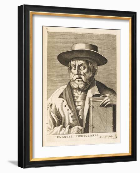 Manuel Chrysoloras Greek Scholar in Italy-Nicolas de Larmessin-Framed Art Print