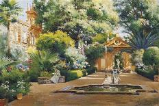 A Garden in Seville-Manuel Garcia Y Rodriguez-Framed Premier Image Canvas