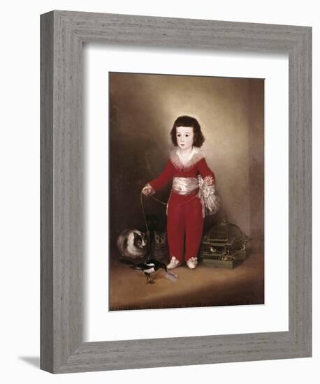 Manuel Osorio Manrique De Zuñiga-Francisco de Goya-Framed Art Print