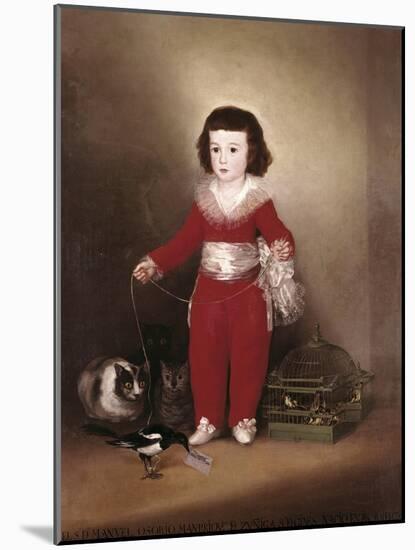 Manuel Osorio Manrique De Zuñiga-Francisco de Goya-Mounted Art Print