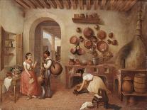 In the Kitchen of the Hacienda-Manuel Serrano-Framed Giclee Print