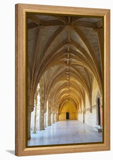 Manueline Ornamentation in the Cloisters of Mosteiro Dos Jeronimos (Monastery of the Hieronymites)-G&M Therin-Weise-Framed Premier Image Canvas