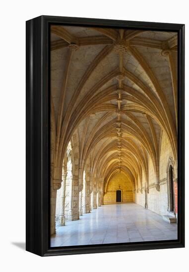 Manueline Ornamentation in the Cloisters of Mosteiro Dos Jeronimos (Monastery of the Hieronymites)-G&M Therin-Weise-Framed Premier Image Canvas