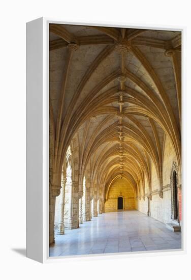 Manueline Ornamentation in the Cloisters of Mosteiro Dos Jeronimos (Monastery of the Hieronymites)-G&M Therin-Weise-Framed Premier Image Canvas