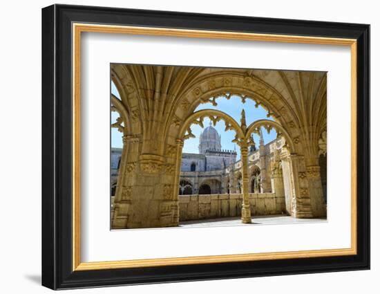 Manueline Ornamentation in the Cloisters of Mosteiro Dos Jeronimos (Monastery of the Hieronymites)-G&M Therin-Weise-Framed Photographic Print