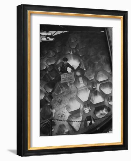 Manufacture and Examples of Uses of Various Kinds of Glass at Corning Glass Co-Andreas Feininger-Framed Photographic Print