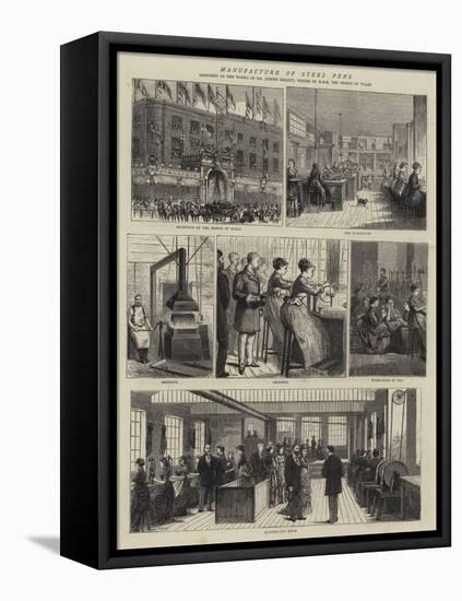 Manufacture of Steel Pens-Alfred Chantrey Corbould-Framed Premier Image Canvas