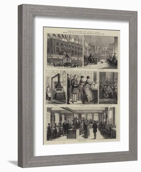 Manufacture of Steel Pens-Alfred Chantrey Corbould-Framed Giclee Print