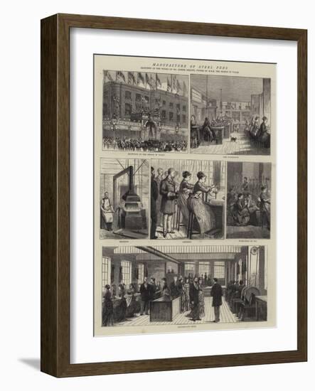 Manufacture of Steel Pens-Alfred Chantrey Corbould-Framed Giclee Print