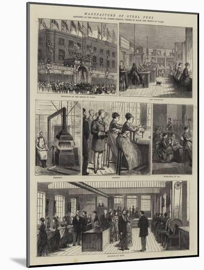 Manufacture of Steel Pens-Alfred Chantrey Corbould-Mounted Giclee Print