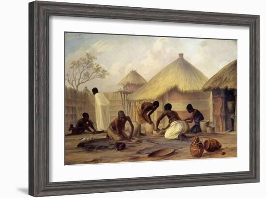 Manufacture of Sugar at Katipo - Making Pots to Contain It-Thomas Baines-Framed Giclee Print