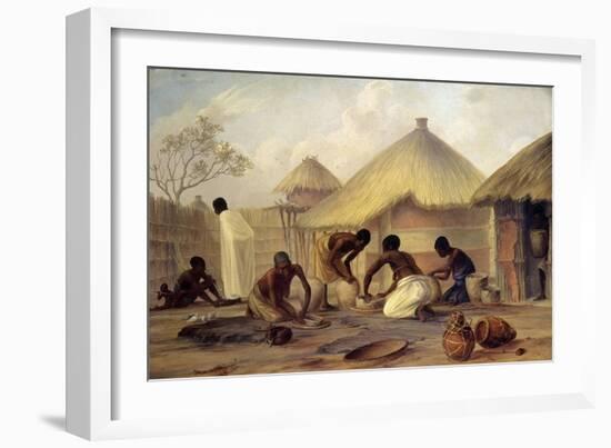 Manufacture of Sugar at Katipo - Making Pots to Contain It-Thomas Baines-Framed Giclee Print