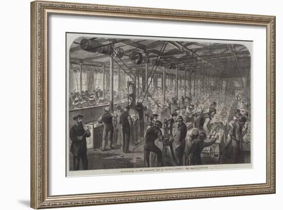 Manufacture of the Armstrong Gun at Woolwich Arsenal, the Beehive-null-Framed Giclee Print