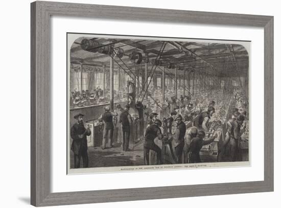 Manufacture of the Armstrong Gun at Woolwich Arsenal, the Beehive-null-Framed Giclee Print