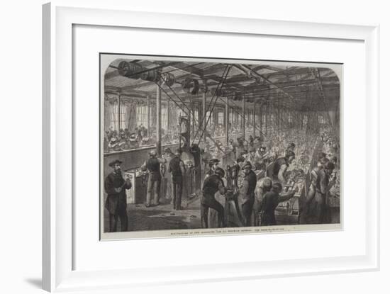 Manufacture of the Armstrong Gun at Woolwich Arsenal, the Beehive-null-Framed Giclee Print