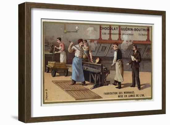 Manufacturing Coins-null-Framed Giclee Print