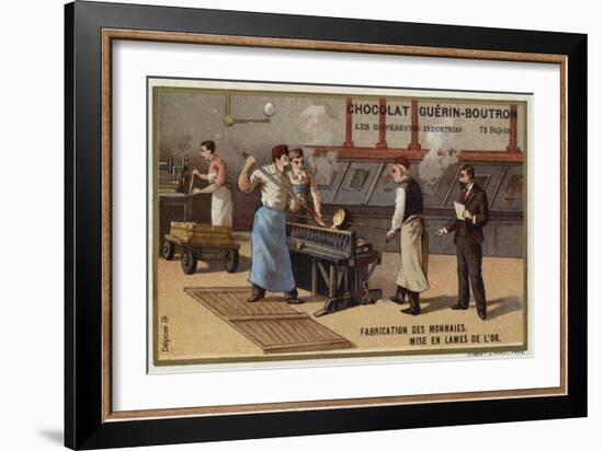 Manufacturing Coins-null-Framed Giclee Print