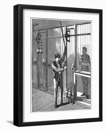 Manufacturing Electric Light Bulbs, C1883-null-Framed Giclee Print