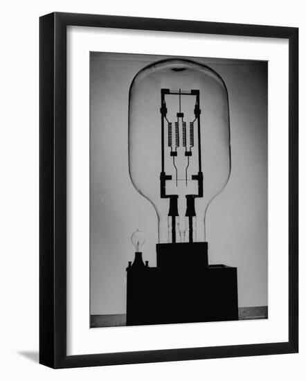 Manufacturing G. E. Giant Electric Bulb-Al Fenn-Framed Photographic Print