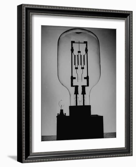 Manufacturing G. E. Giant Electric Bulb-Al Fenn-Framed Photographic Print