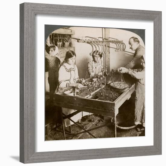 Manufacturing Silk, Syria, 1900s-Underwood & Underwood-Framed Giclee Print