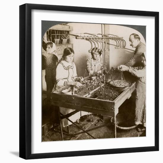 Manufacturing Silk, Syria, 1900s-Underwood & Underwood-Framed Giclee Print