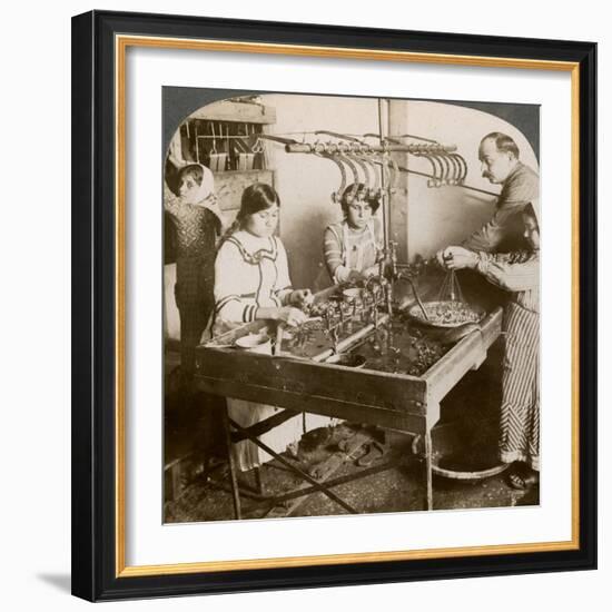 Manufacturing Silk, Syria, 1900s-Underwood & Underwood-Framed Giclee Print